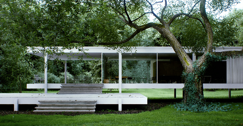 Ludwig Mies Van Der Rohe – Farnsworth House, USA (1951) Mid-Century Modern Architecture