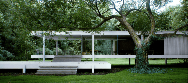 Ludwig Mies Van Der Rohe – Farnsworth House, USA (1951) Mid-Century Modern Architecture