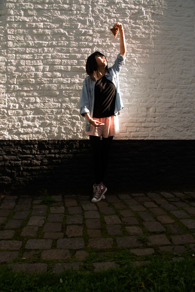 portret fotografie contrast pose ballet licht pizza