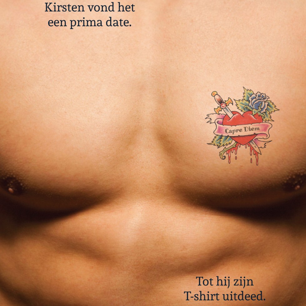 poster A2 eigenschap tattoo date spellingsfout
