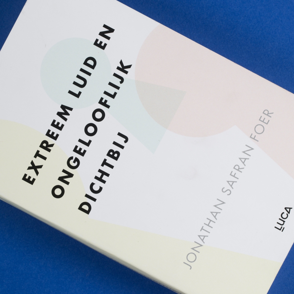 Boekcover Jonathan Safran Foer Extreem luid en ongelooflijk dichtbij grafisch ontwerp omslag design