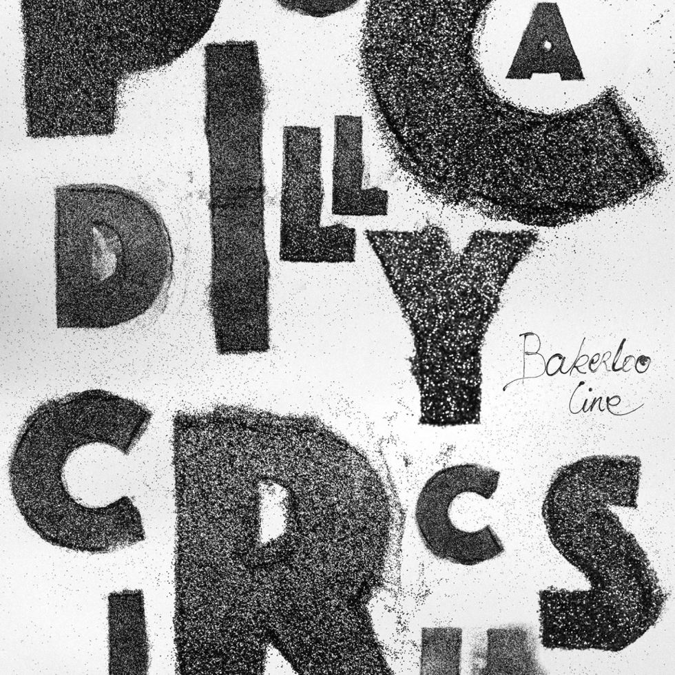 Piccadilly Circus Bakerloo Line London tube underground typography analogue