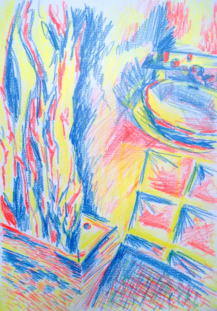 interieur primaire kleuren tekenen