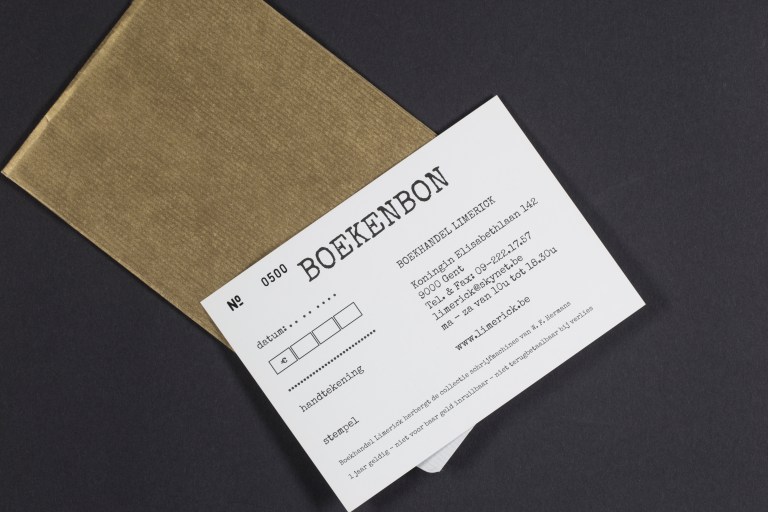 Boekenbon Limerick back Confituur onafhankelijke boekhandels cadeaubon