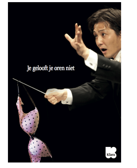 Klara Studio Brussel poster campagne klassieke muziek popmuziek reclame