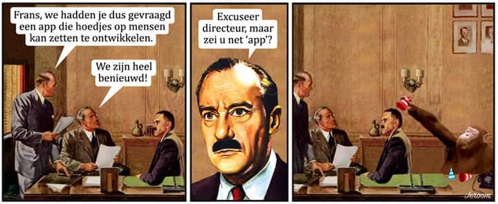 app design Jeroom cartoon aap humor