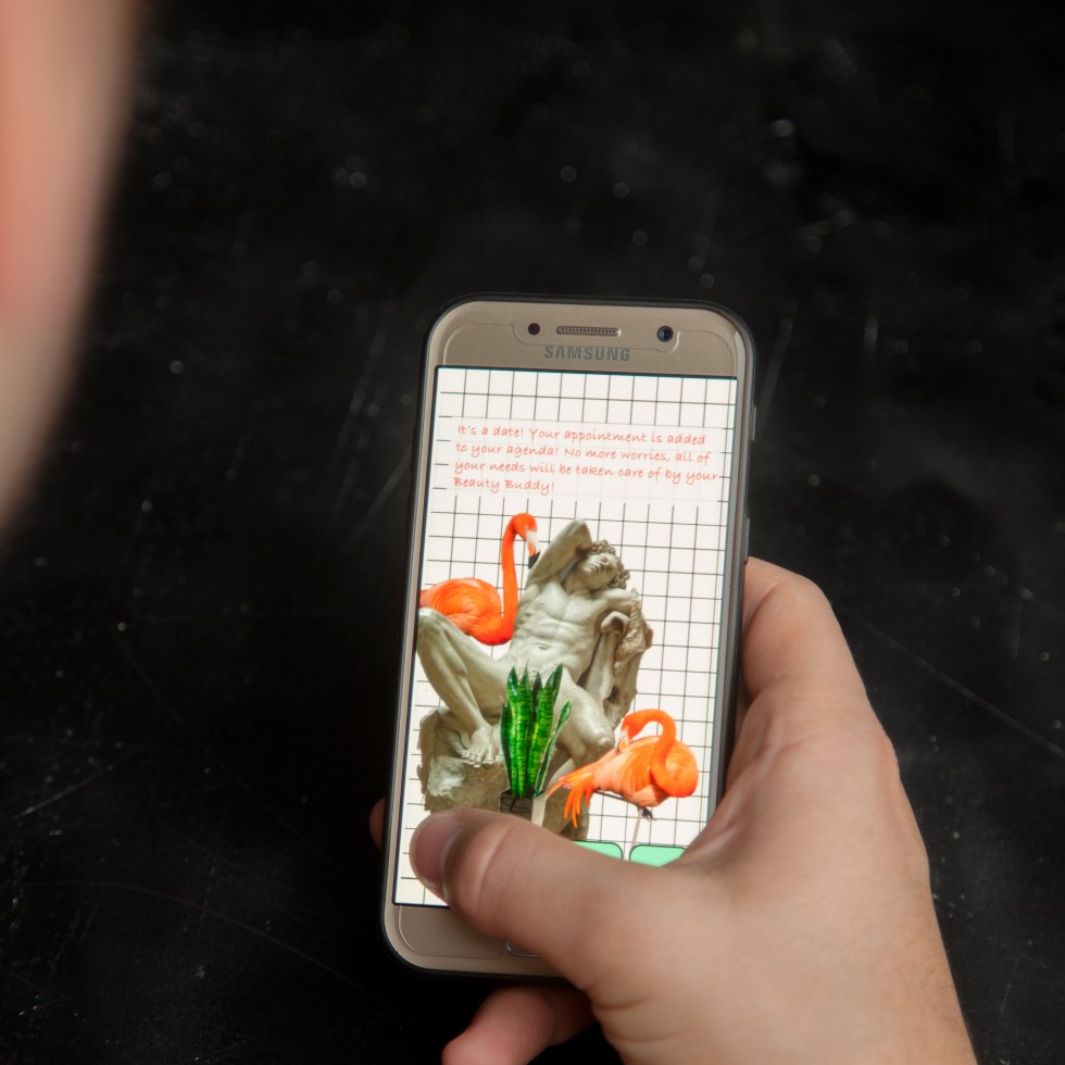 Beauty Buddy bevestigingsscherm app sekswerkers klusjes