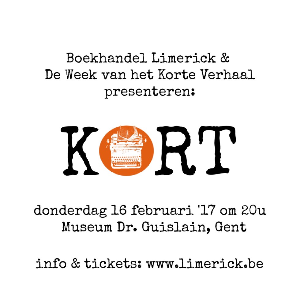 Boekhandel Limerick Week van het Korte Verhaal KORT Museum Dr. Guislain Gent Hanna verkent Gent