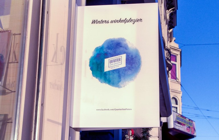 immobord winter Quartier Sint-Pieters station sfeergebied
