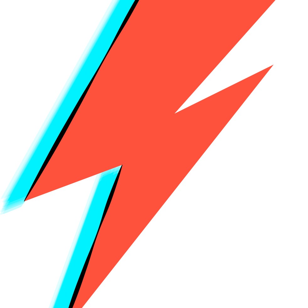 David Bowie Aladdin Sane bliksem Google doodle