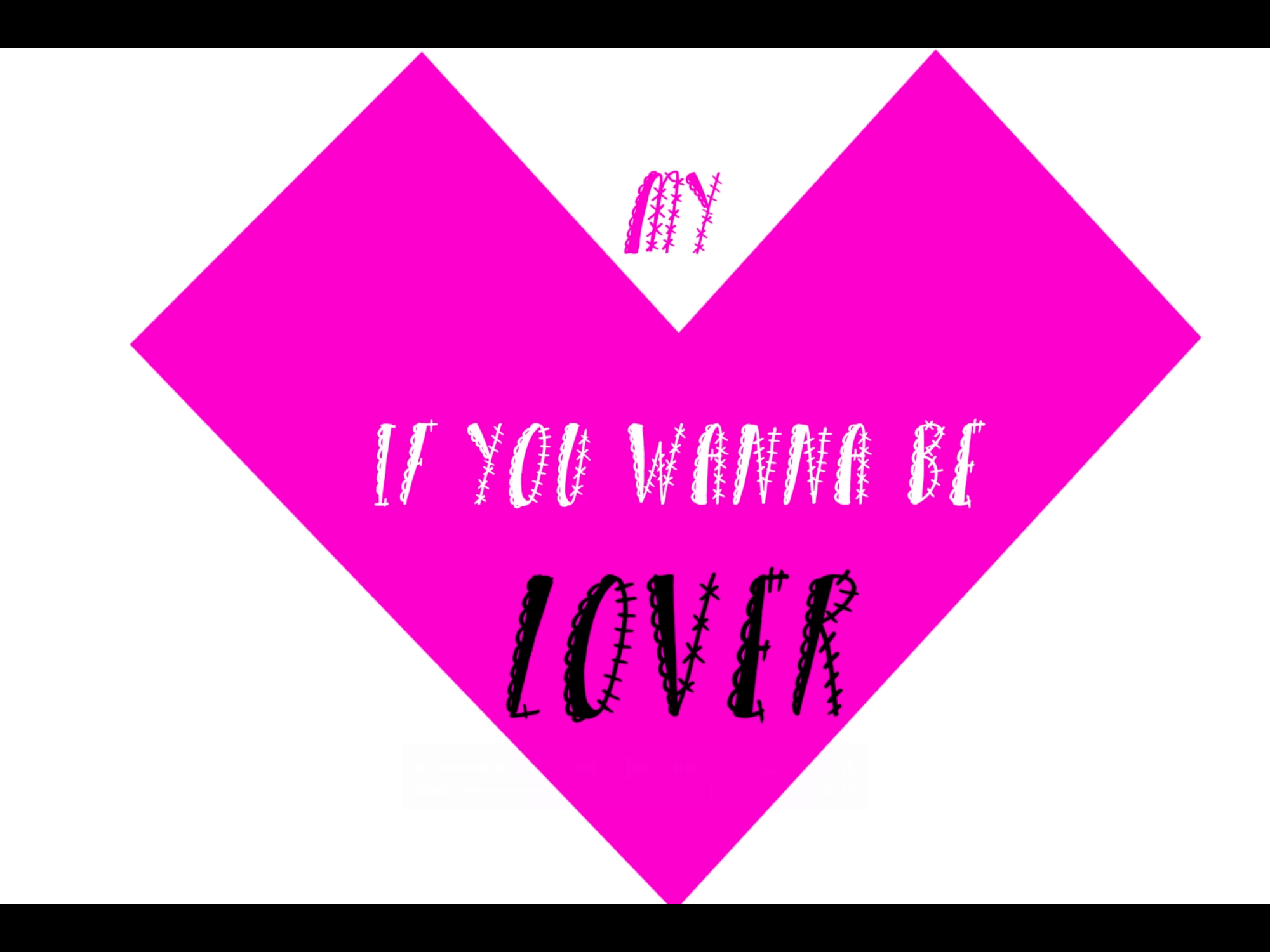 Spice Girls - Wannabe lyrical typography girl power riot grrrl pink punk