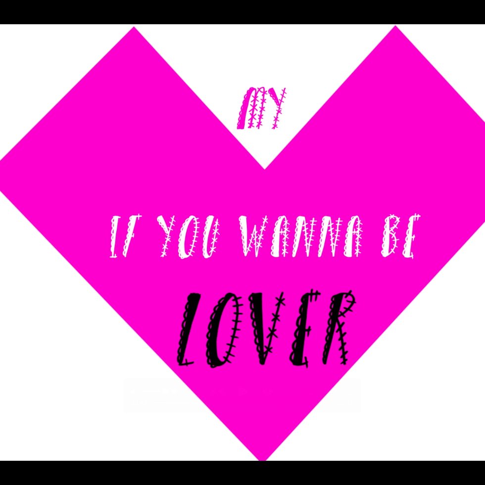 Spice Girls - Wannabe lyrical typography girl power riot grrrl pink punk