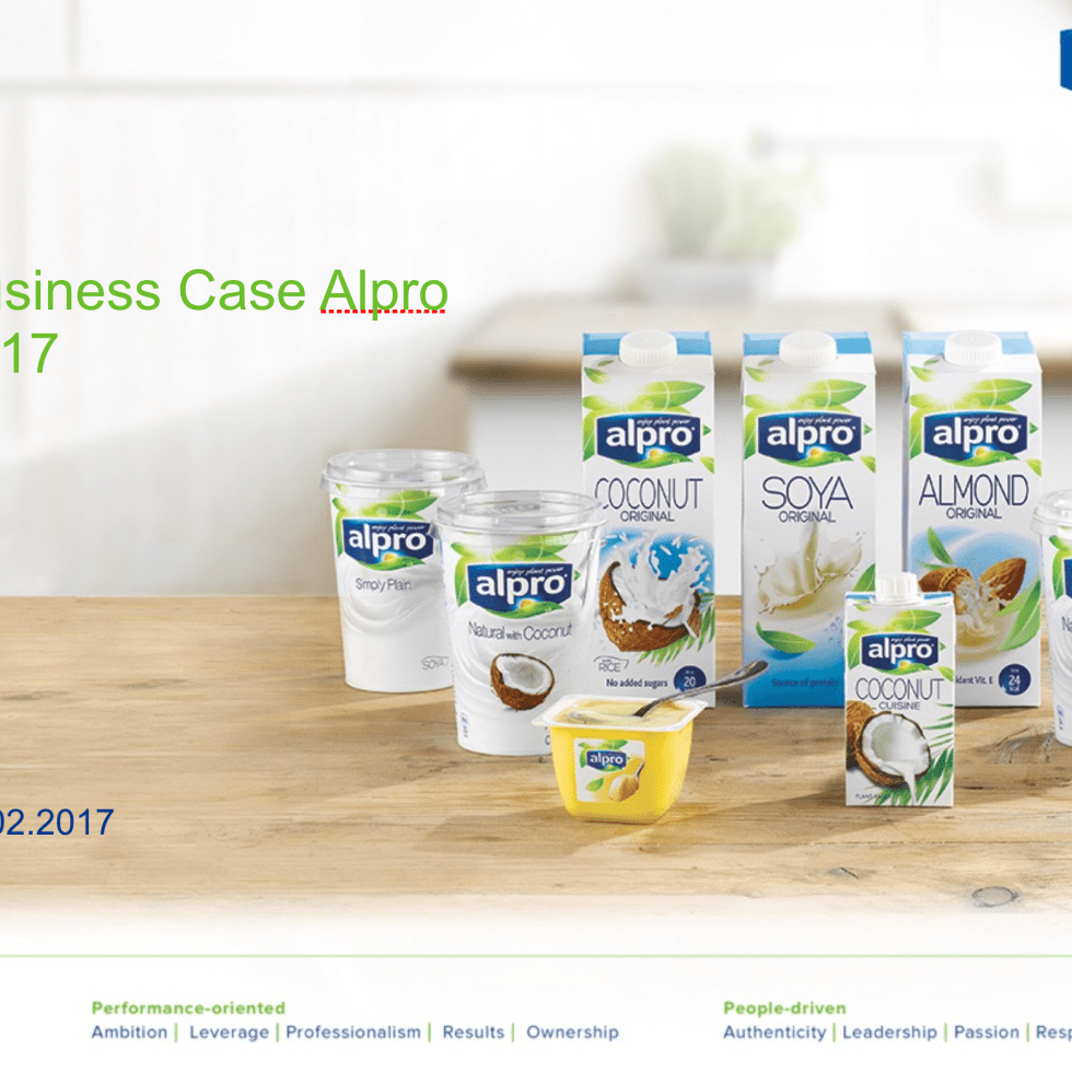 Business case Alpro Vlajo Innovatiekamp Roeselare business case demand planner