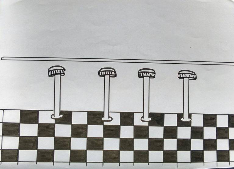 Storyboard movie scene coffee bar retro fifties diner