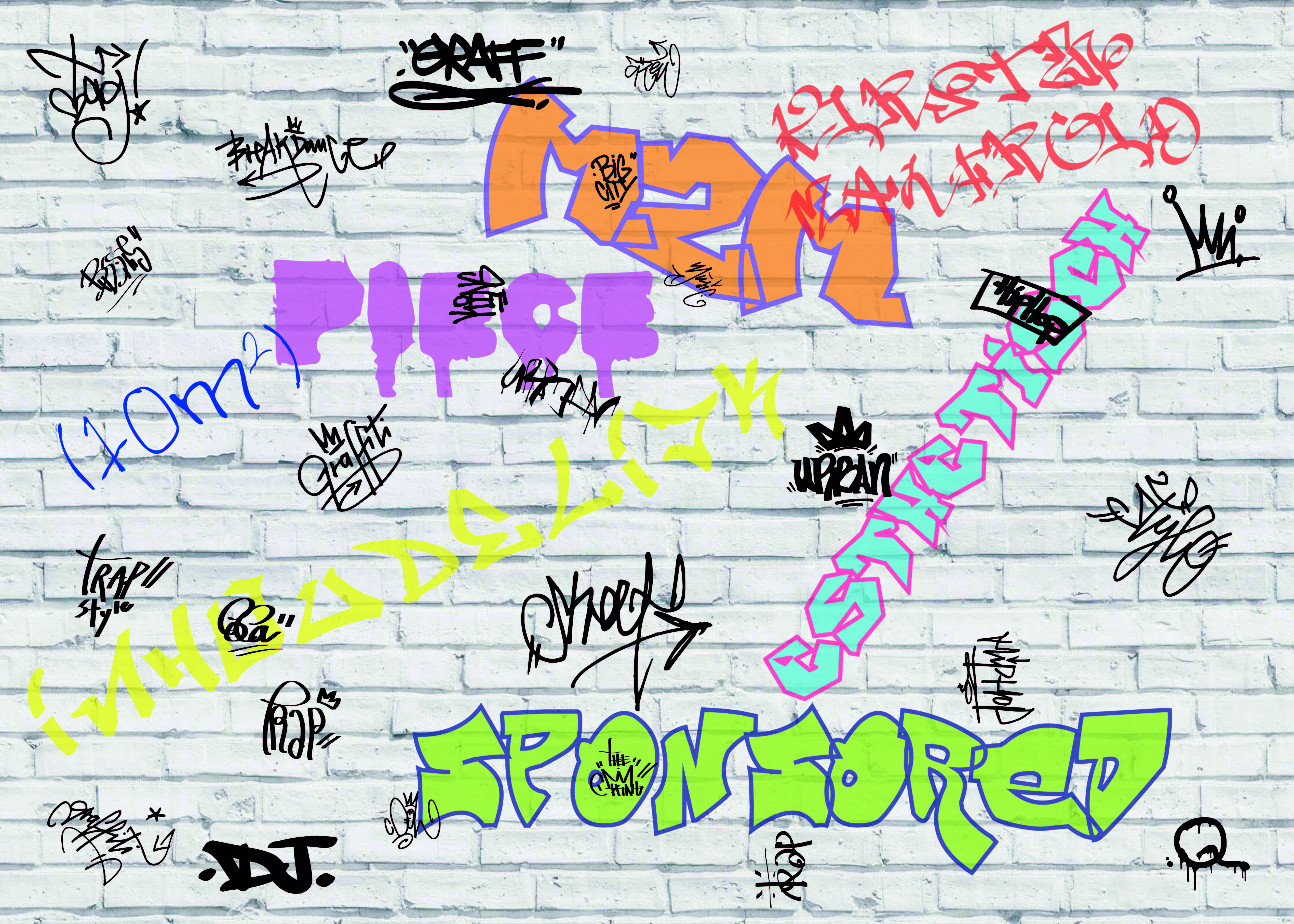 M2M street art challenge succescriteria graffiti wall piece