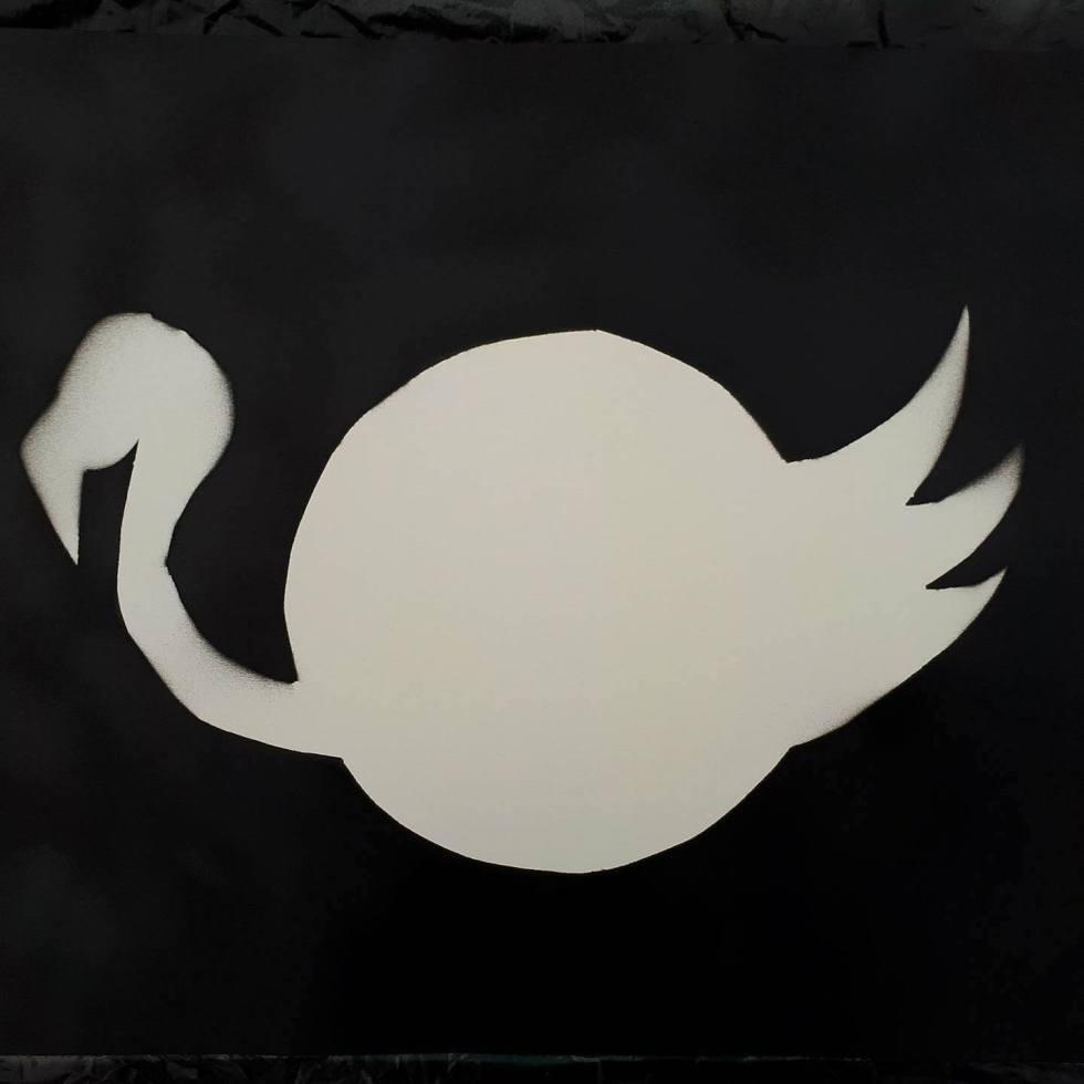 stencil art how to at home flamingo
