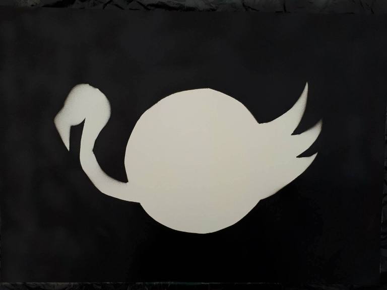 stencil art how to at home flamingo
