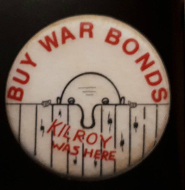 Kilroy Was Here graffiti moniker WWII America