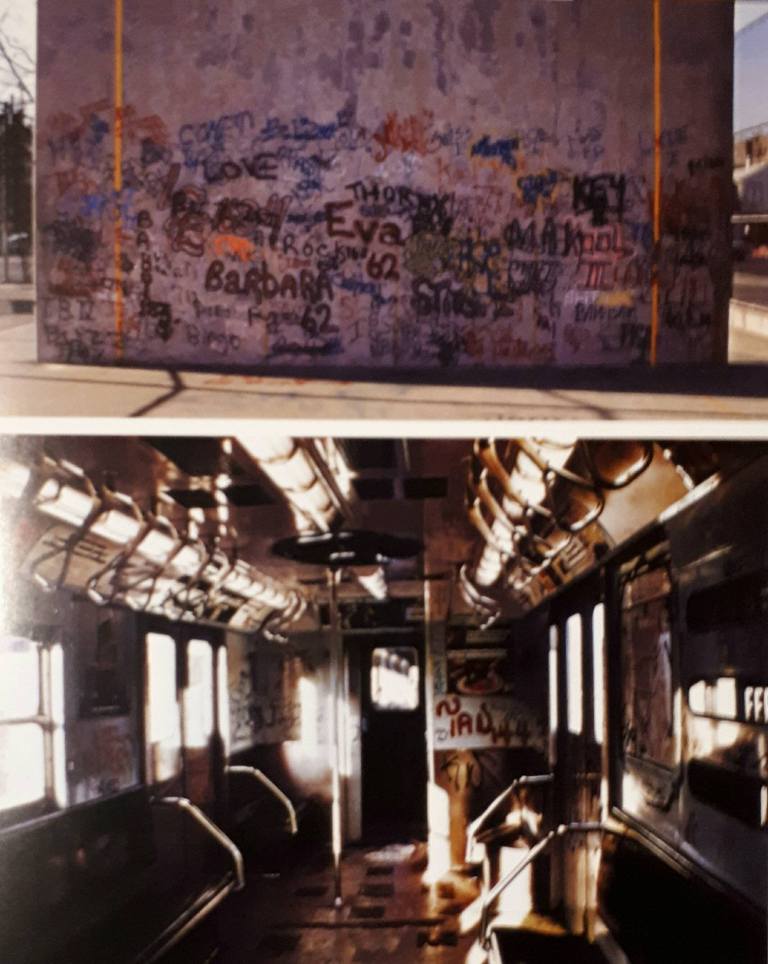 Subway New York Philadelphia America graffiti 1970 illegal