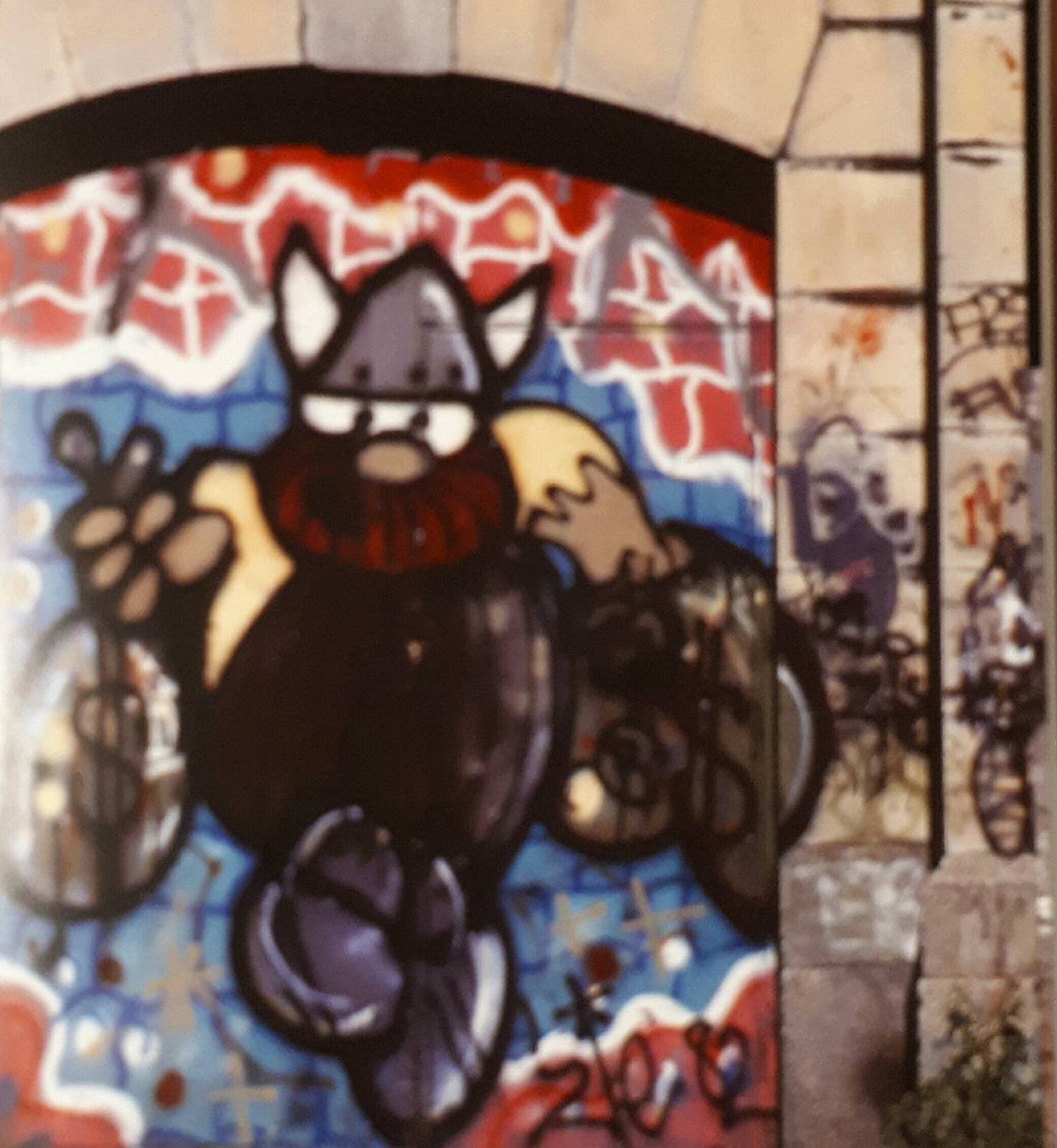 New York City: 1980-1987 graffiti character Hagar the Horrible Wall Street