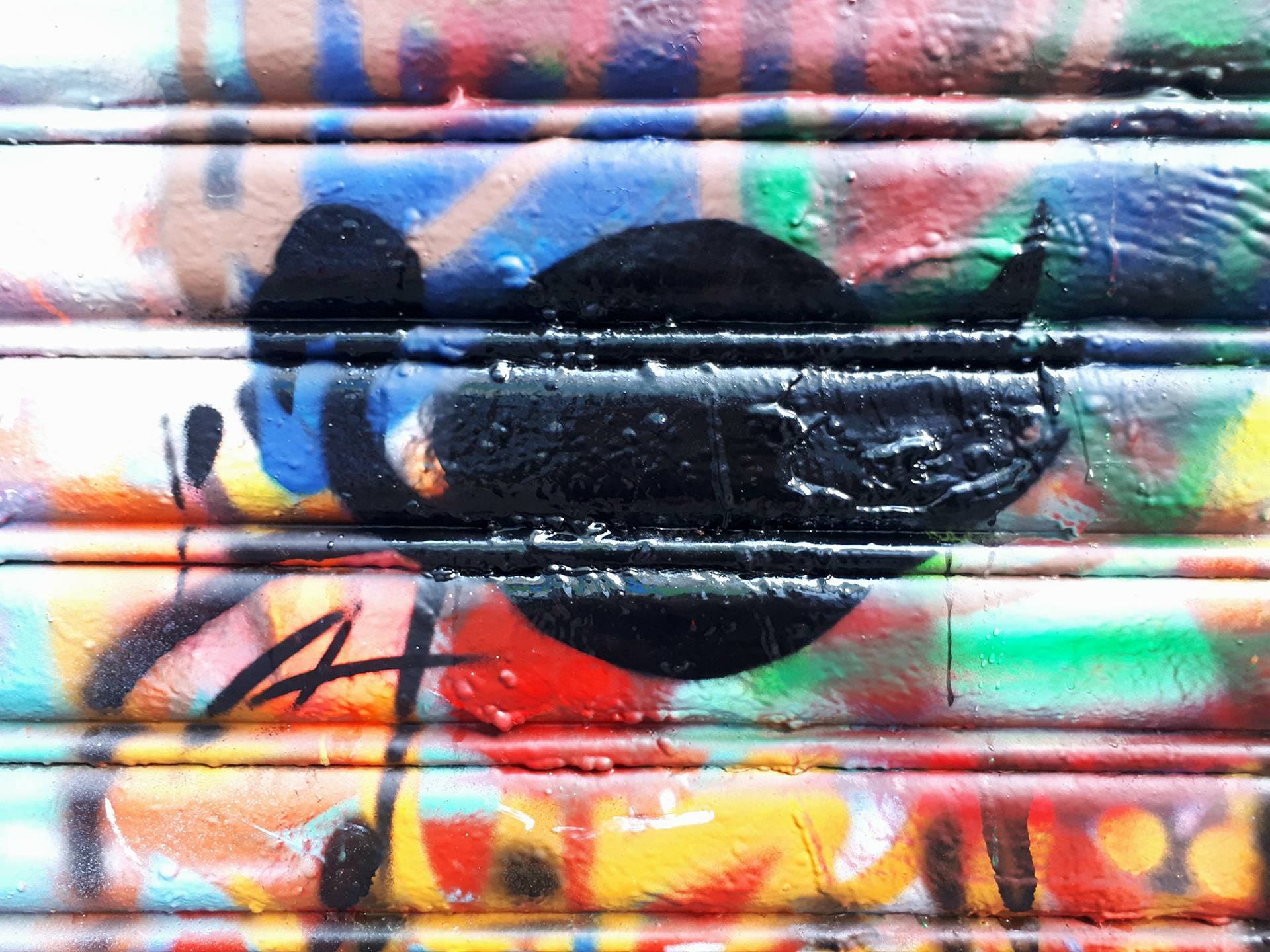 flamingo stencil art graffitisteeg Gent