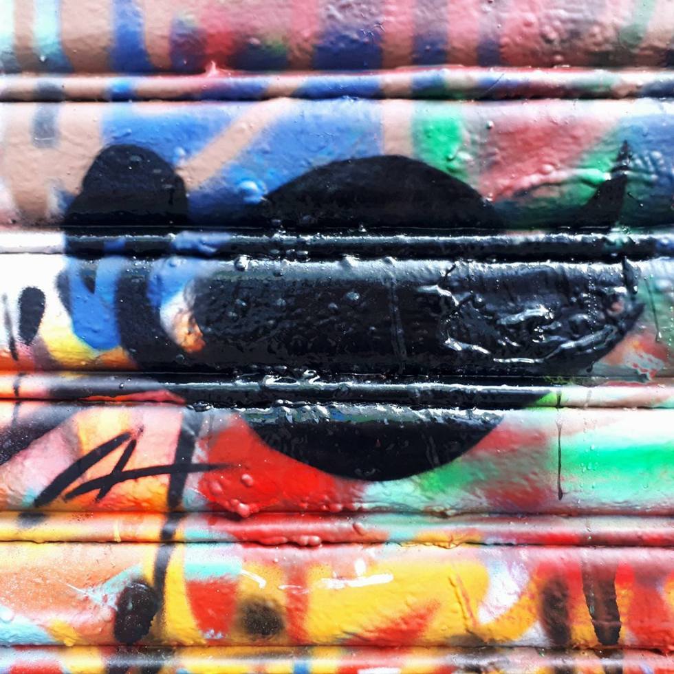 flamingo stencil art graffitisteeg Gent