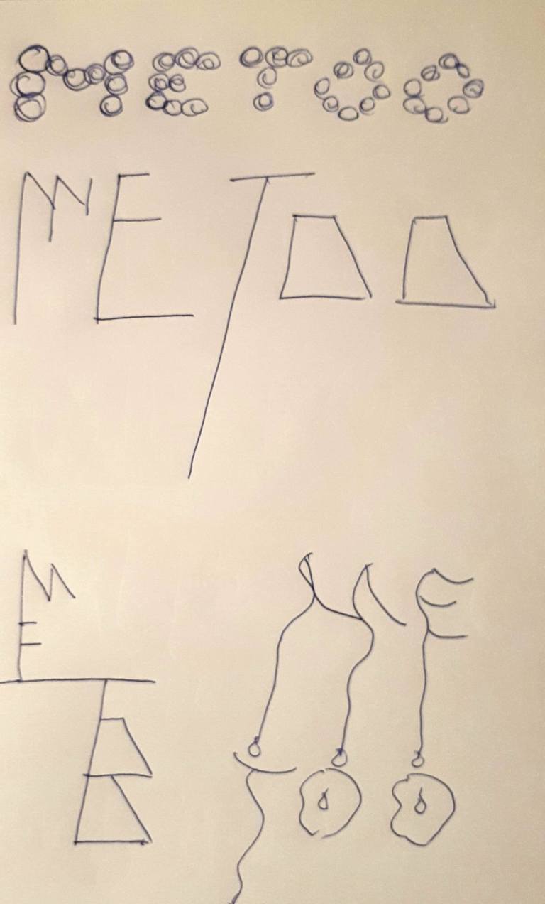 #metoo schets letters graffiti