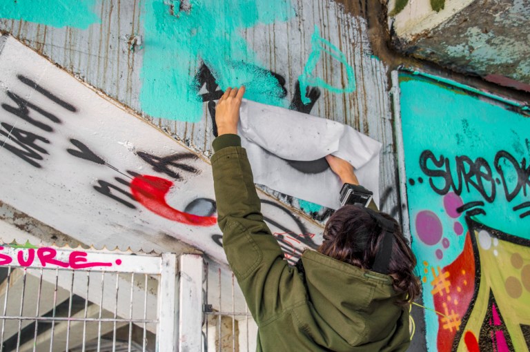 paste-up Keizersviaduct Gent how to Niels Depoorter