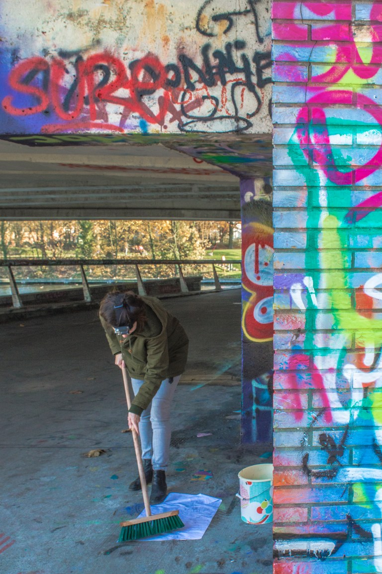 paste-up Keizersviaduct Gent how to Niels Depoorter