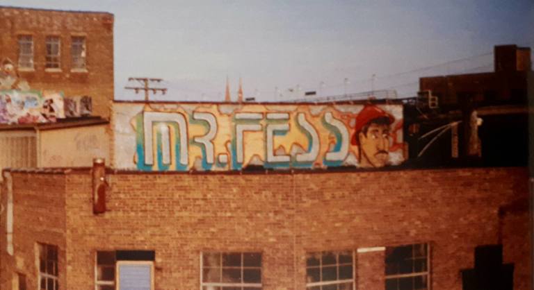 MR. FESS (Chicago, 1986) graffiti