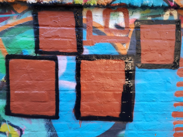 Can control: vierkanten vlak opvullen graffiti street art workshop oefensessie introductie Wallin' vzw