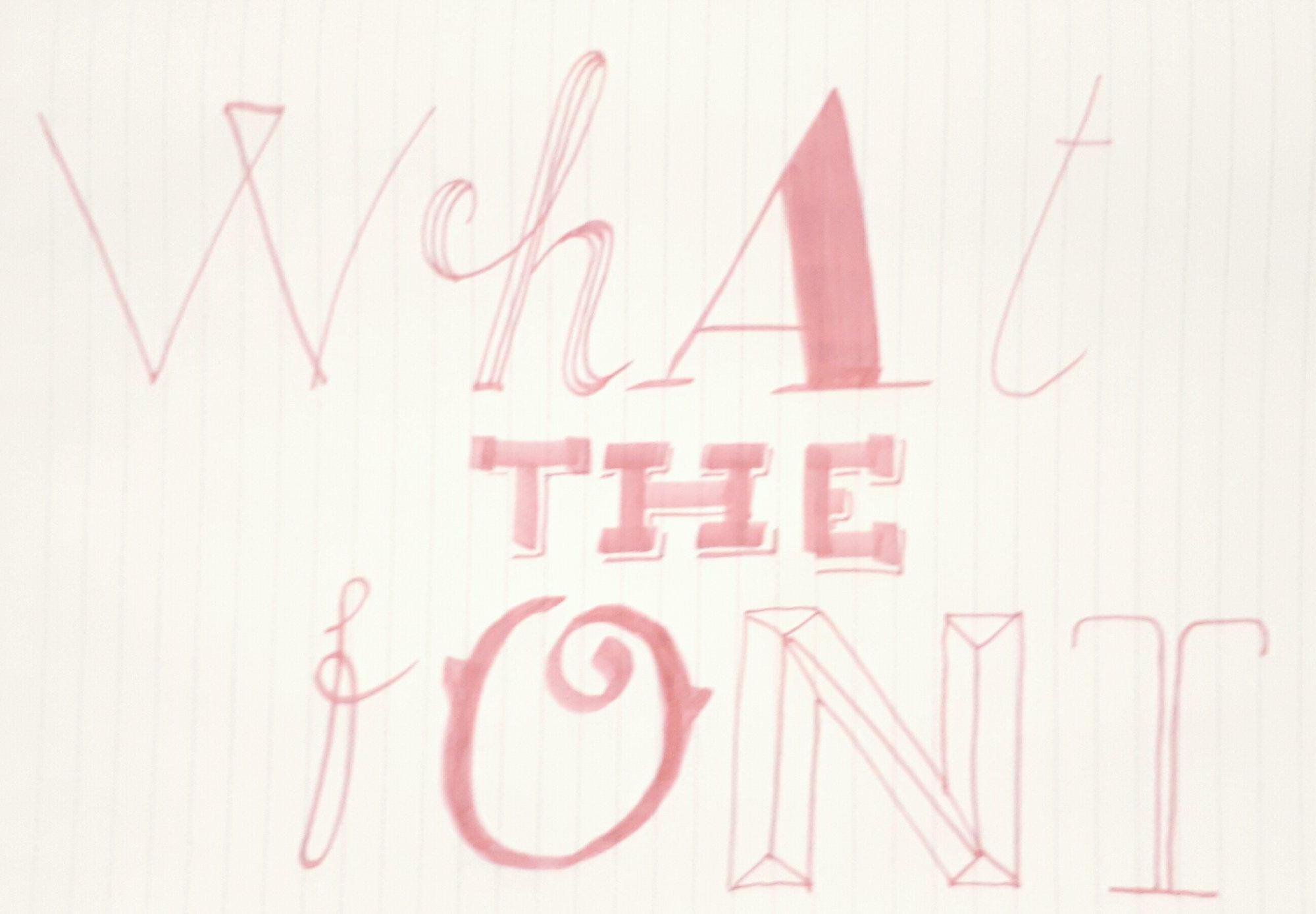 What The Font kalligrafie