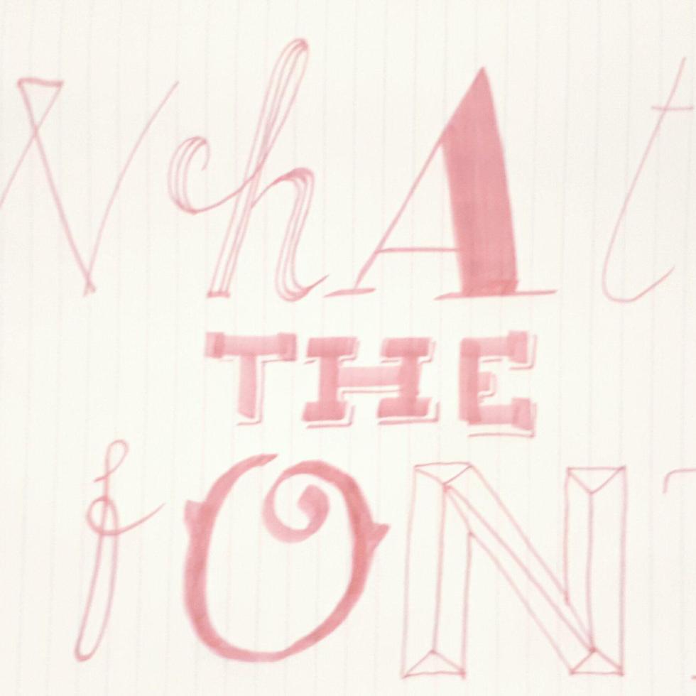 What The Font kalligrafie