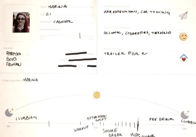 Persona Hack The Future 2017 Creator Day service design