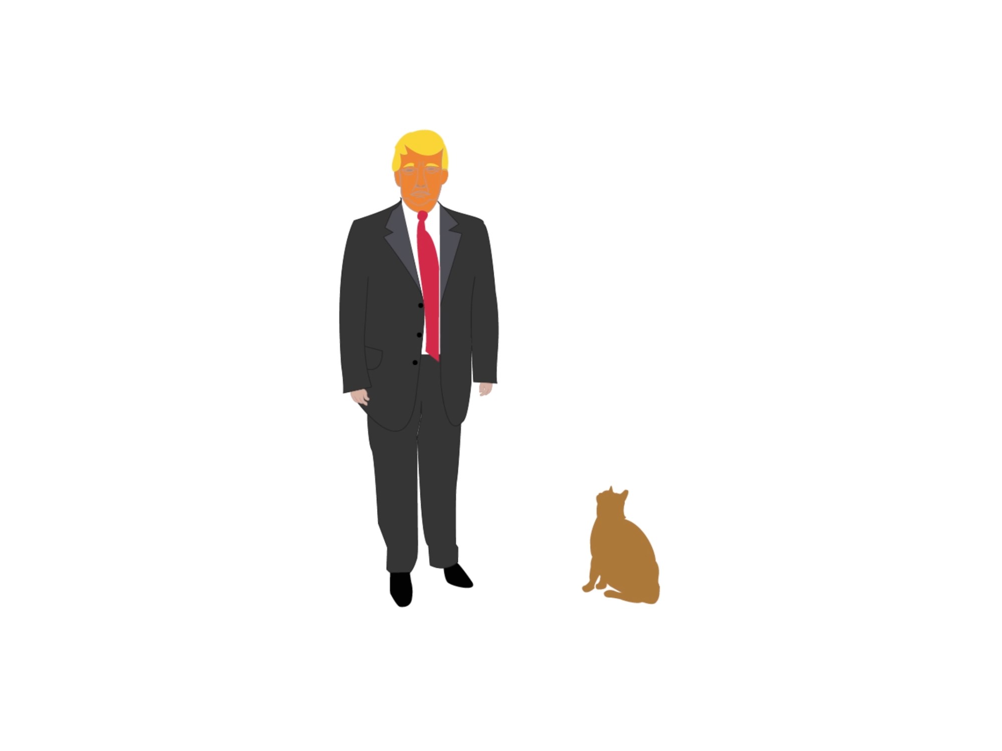 Pussy grabs back animation illustration audio Donald Trump International Women's Day