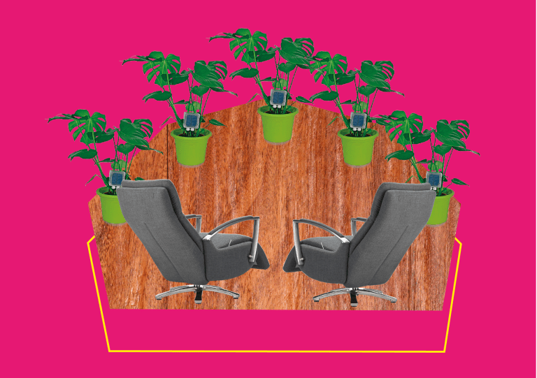 Mock-up herinrichting erker