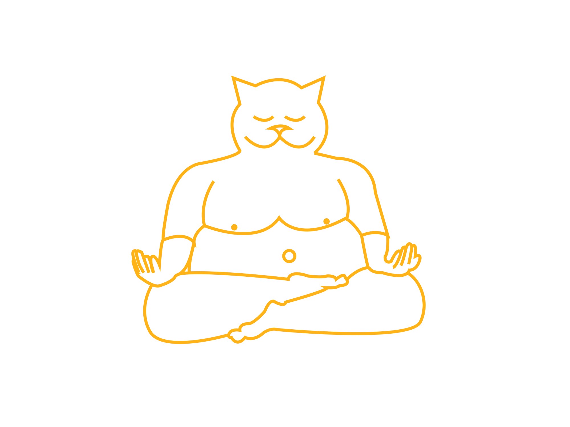 Buddha Cat new religion Crazy Cat Lady app design social media platform International Cat Day