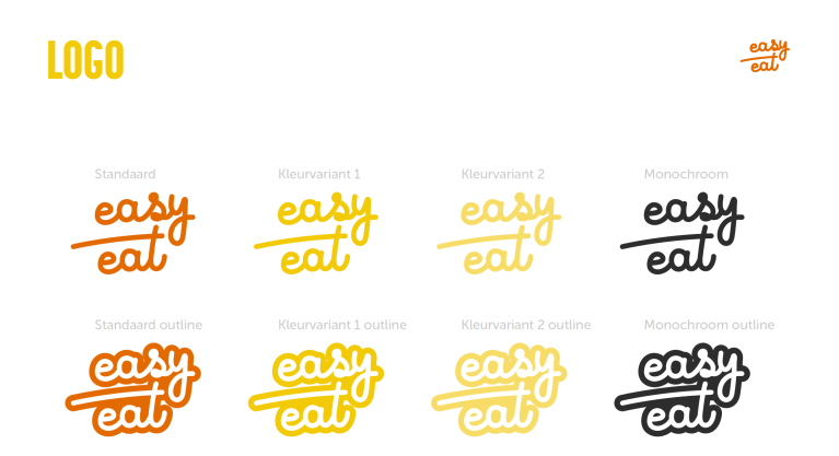 Easy Eat branding: logo